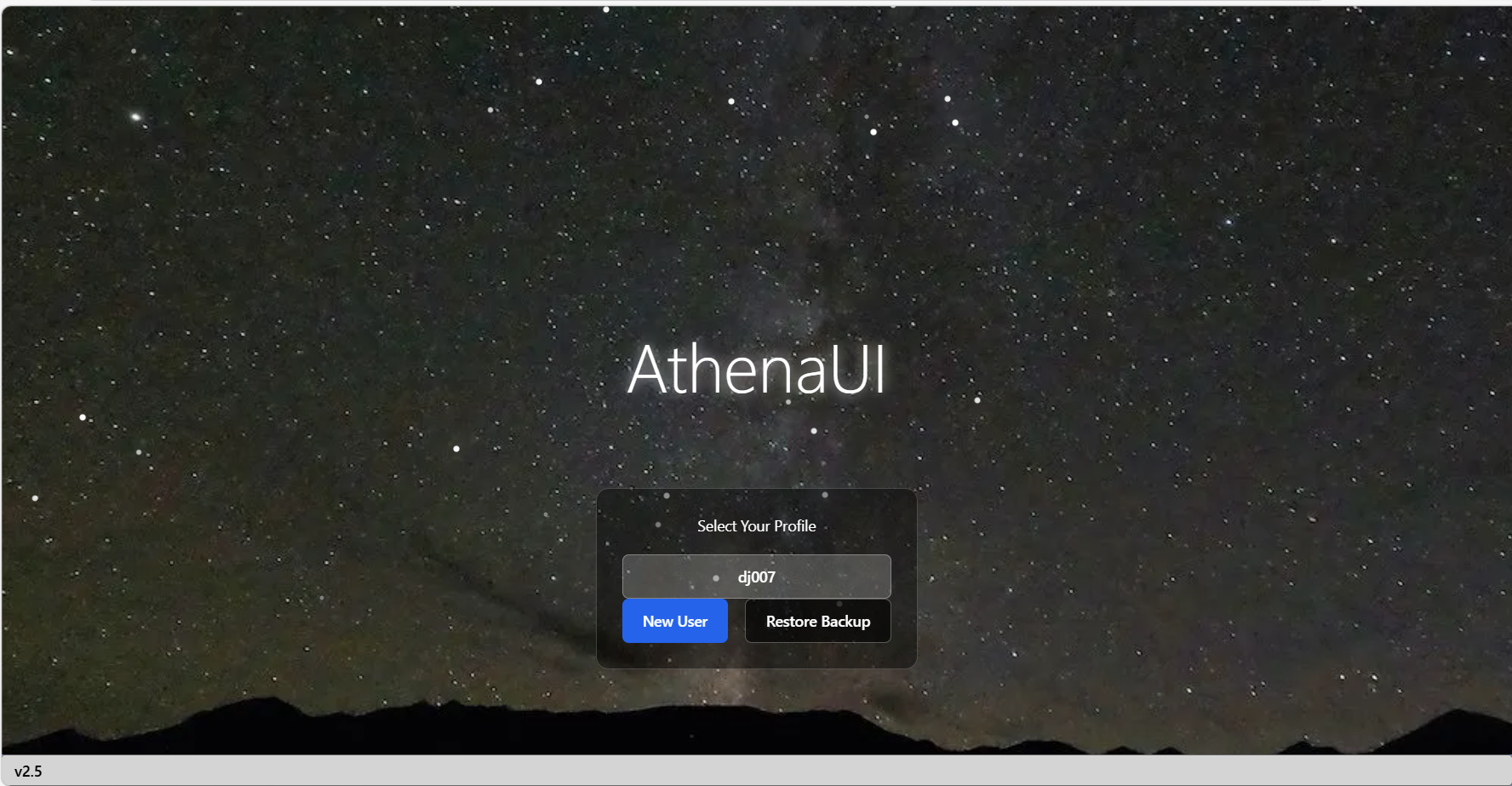 AthenaUI v2.6 Screenshot